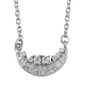 Moissanite Necklace 18 Inches in Platinum Over Sterling Silver 0.20 ctw - Sticky add to cart bar