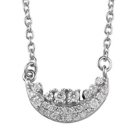 Moissanite Necklace 18 Inches in Platinum Over Sterling Silver 0.20 ctw
