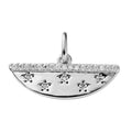 Moissanite Charm in Platinum Over Sterling Silver 0.12 ctw - Sticky add to cart bar