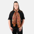 Orange Luxury Silk Decorative Scarf - Sticky add to cart bar
