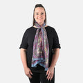 Orange Luxury Silk Decorative Scarf - Sticky add to cart bar