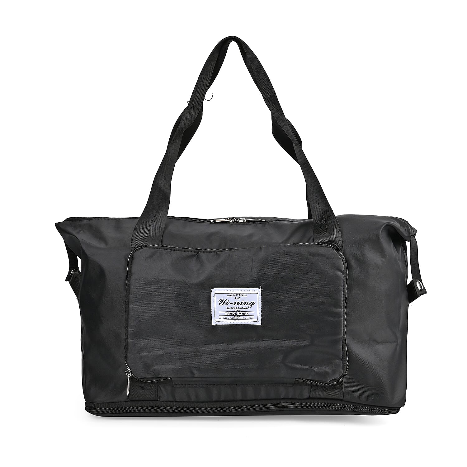 Black Foldable Travel Bag (Size 11.8*22.83/16.14*8.66 Inch)