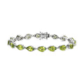 Premium Peridot and Chrome Diopside Bracelet in Rhodium Over Sterling Silver (8.00 In) 19.75 ctw - Sticky add to cart bar