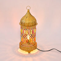 Antique Lamp in Gold Plating (UL Plug ) & (E26 Bulb Not Included) (9.5"x21")