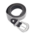 Silver Color Crystal Belt with Buckle (47.2") - Sticky add to cart bar