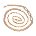Gold Color Crystal Waist Belt with Buckle (51.18") - Sticky add to cart bar