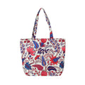 Beige and Mulit Color Flower Pattern Tote Bag (17"x4.5"x13.5") - Sticky add to cart bar