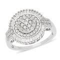 Bright Red Diamond Ring in Rhodium and Platinum Over Sterling Silver (Size 10.0) 1.00 ctw - Sticky add to cart bar