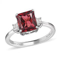 Rhapsody 950 Platinum AAAA Ouro Fino Rubellite and E-F VS White Diamond Ring (Size 6.0) 2.25 ctw - Sticky add to cart bar