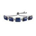 Lapis Lazuli Bolo Bracelet in Stainless Steel 29.20 ctw - Sticky add to cart bar