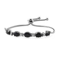 Midnight Sapphire Bolo Bracelet in Stainless Steel 5.50 ctw - Sticky add to cart bar