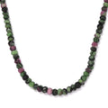 Ruby Zoisite Beaded Necklace 20 Inches in Platinum Over Sterling Silver 112.25 ctw - Sticky add to cart bar