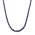 Masoala Sapphire Beaded Necklace 18 Inches in Platinum Over Sterling Silver 61.75 ctw - Sticky add to cart bar