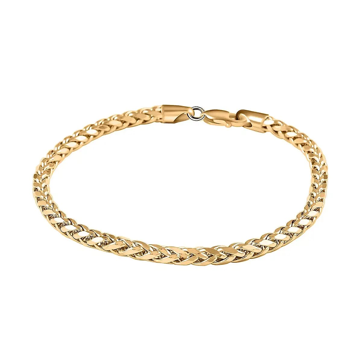 10K Yellow Gold 2.5mm Palma Chain Bracelet (7.50 In) (2.40 g)