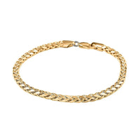 10K Yellow Gold 2.5mm Palma Chain Bracelet (7.50 In) (2.40 g)