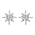 Moissanite Earrings in Platinum Over Sterling Silver 0.90 ctw - Sticky add to cart bar
