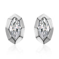 Moissanite (Mrq 8x4mm) Snake Inspired Stud Earrings in Platinum Over Sterling Silver 0.75 ctw - Sticky add to cart bar