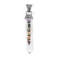 Sajen Silver Austrian Crystal and Multi Gemstone Pendant in Platinum Over Sterling Silver 38.75 ctw - Sticky add to cart bar