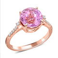 Iliana 18K Rose Gold AAAA Patroke Kunzite and G-H SI Diamond Ring 3.85 ctw - Sticky add to cart bar