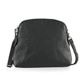 100% Croco Embossed  Genuine leather crossbody sling bag Color:Black Size:8.5 Lx 2 Wx 7 H Inch - Sticky add to cart bar
