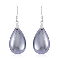 Terahertz Teardrop Earrings in Rhodium Over Sterling Silver 37.10 ctw