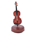Brown Rotating Violin Shape Music Box (3.74"x3.74"x8.27") - Sticky add to cart bar