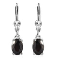 Shungite Lever Back Earrings in Sterling Silver 0.90 ctw - Sticky add to cart bar