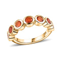Crimson Fire Opal 0.90 ctw Ring in 14K YG Over Sterling Silver (Size 10.0) - Sticky add to cart bar
