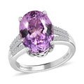 Rhapsody 950 Platinum AAAA Patroke Kunzite and E-F VS Diamond Ring 6.85 Grams 8.00 ctw - Sticky add to cart bar