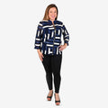TAMSY Navy and White Patchwork Jacket - XS - Sticky add to cart bar
