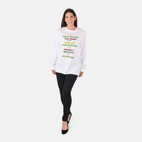 WHOOPI GOLDBERG Holiday Collection Merry Christmas Greetings Long Sleeve Shirt - Small (MADE IN THE USA)