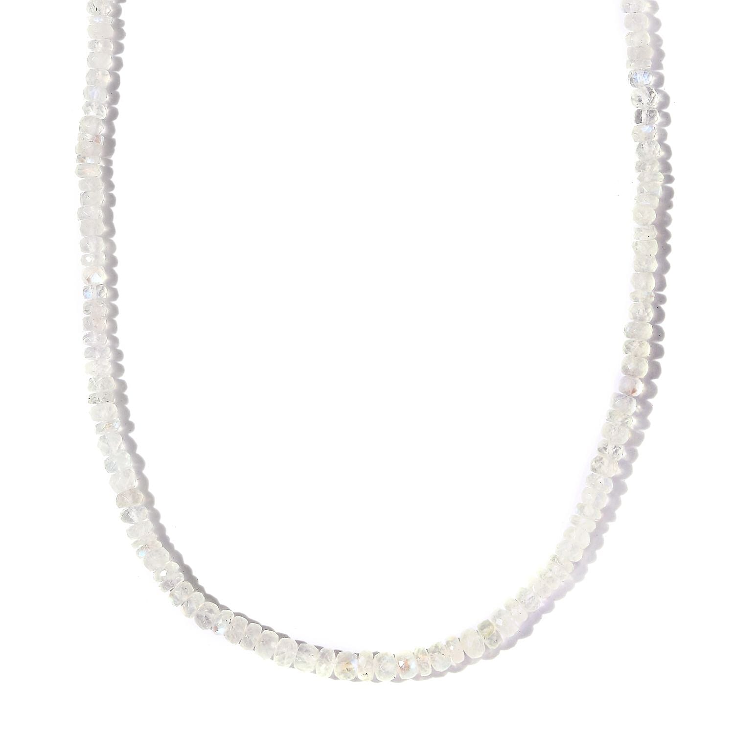 Kuisa Rainbow Moonstone Beaded Necklace 18-20 Inches in Vermeil Yellow Gold Over Sterling Silver 80.00 ctw