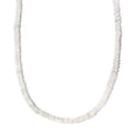 Kuisa Rainbow Moonstone Beaded Necklace 18-20 Inches in Vermeil Yellow Gold Over Sterling Silver 80.00 ctw - Sticky add to cart bar