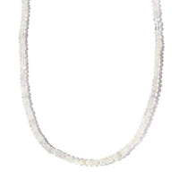 Kuisa Rainbow Moonstone Beaded Necklace 18-20 Inches in Vermeil Yellow Gold Over Sterling Silver 80.00 ctw