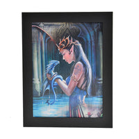 Witch 3D Holographic Painting 3 Images in 1 Picture Frame (11.81""x15.75"")