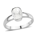 Polki Diamond Solitaire Ring in Platinum Over Sterling Silver 0.25 ctw - Sticky add to cart bar