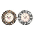 Set of 2 Bronze and Champagne Color Grass Inspired Wall Clock (1xAA Battery Not Included) - Sticky add to cart bar