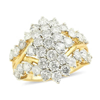 NY Closeout Diamond G-H I1-I2 Ring in 10K Yellow Gold 4.50 Grams 3.00 ctw