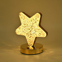 Touch Controlled Star-shaped Crystal Table Lamp (5.9"x6.9")