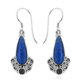 Sajen Silver Lapis Lazuli and Rainbow Moonstone Earrings in Sterling Silver 8.00 ctw - Sticky add to cart bar