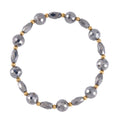 Terahertz Station Stretch Bracelet in Goldtone 38.65 ctw - Sticky add to cart bar