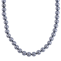 Terahertz 590.00 ctw Beaded Necklace, Rhodium Over Sterling Silver Necklace with Magnetic Lock, 20 Inch Necklace, Beaded Jewelry