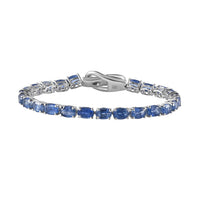 Doorbuster Himalayan Kyanite Tennis Bracelet in Platinum Over Sterling Silver (6.50 In) 15.25 ctw