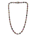 Doorbuster Multi-Tourmaline Necklace 18 Inches in Platinum Over Sterling Silver 22.75 ctw - Sticky add to cart bar