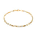 10K Yellow and White Gold Ice Bracelet (7.50 In) (7.60 g) - Sticky add to cart bar