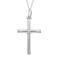 Sterling Silver Cross Pendant Necklace 18 Inches 1.90 Grams