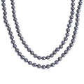 Terahertz 349.15 ctw Beaded Necklace, 36 Inch Beads Necklace, Rhodium Over Sterling Silver Necklace, Terahertz Jewelry with Magnetic Lock - Sticky add to cart bar