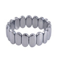 Terahertz Oval Block Stretch Bracelet 230.00 ctw - Sticky add to cart bar