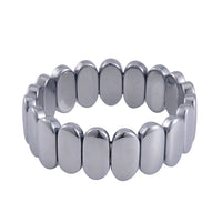 Terahertz Oval Block Stretch Bracelet 230.00 ctw