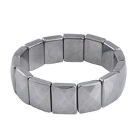 Terahertz Oval Block Stretch Bracelet 230.00 ctw